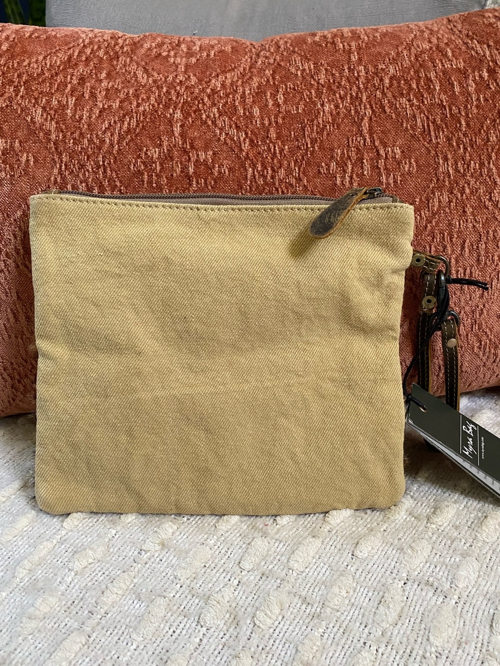 {Myra Bag} NWT Leopard Hair Wristlet - Picture 2 of 7